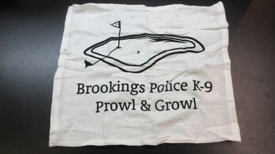 Used Brookings Police K-9 Prowl & Growl Golf Towel