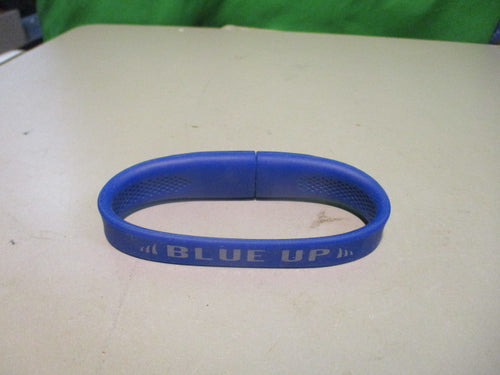 Used Blue Up Rubber USB Bracelet