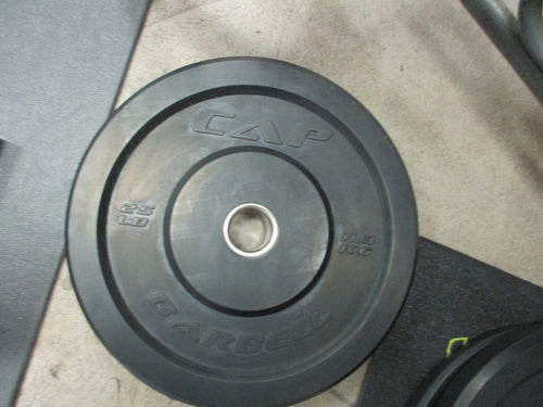 Used CAP 25lb Black BUMPER PLATES