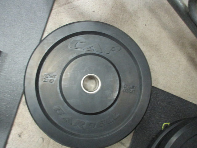 Load image into Gallery viewer, Used CAP 25lb Black BUMPER PLATES
