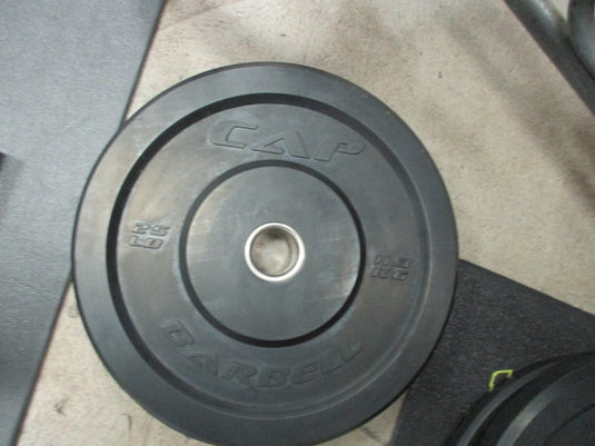 Used CAP 25lb Black BUMPER PLATES