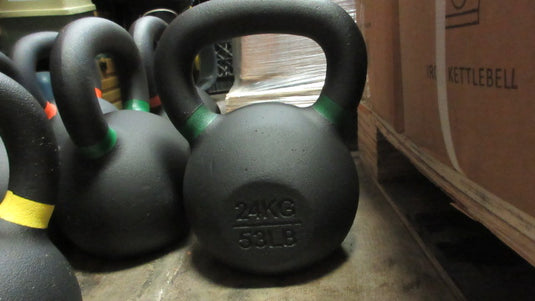 New Apollo 24 KG/53LB Kettlebell W/ Color Strip - Green