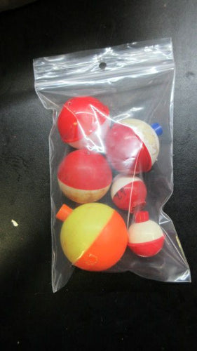 Used Fishing Bobbers - 6 Piece