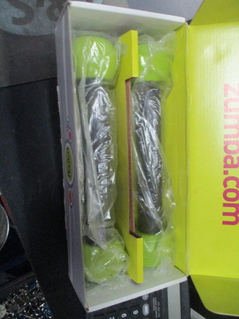 Zumba Fitness Join The Party Rattle Dumbell Set With DVD Set