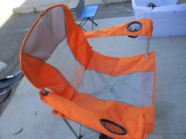Load image into Gallery viewer, Used Mesh Orange Camping Chair
