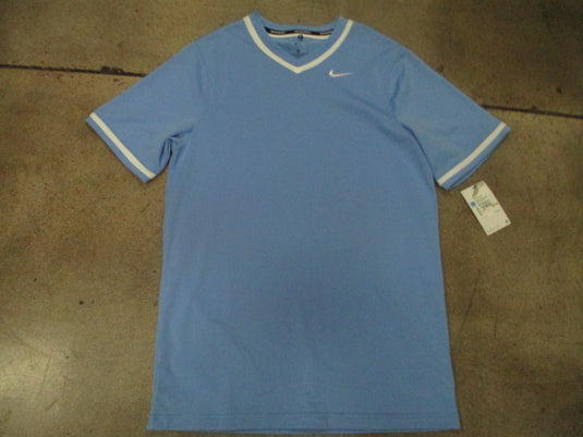 Nike Vapor Select V-Neck Baseball Jersey Light Blue / Nike Dri-FIT technology