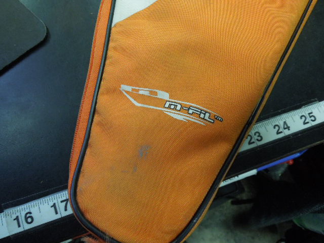 Load image into Gallery viewer, Used Dunlop 6Hundred Orange Tennis Racquet 27" with Branded Carry Bag
