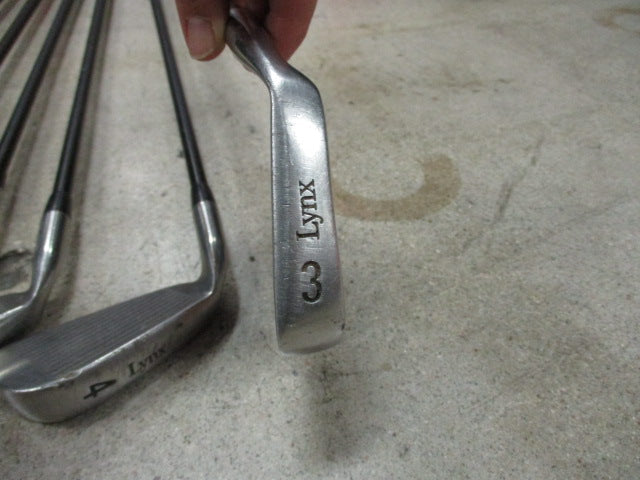 Load image into Gallery viewer, Used Lynx Oversize Iron Set 3 - 9 and Pitching Wedge (Missing 8 Iron)
