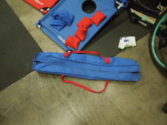 Used Go Sports Cloth Cornhole Set Missing 1 Blue Bean Bag