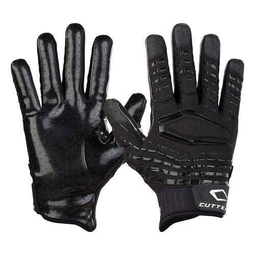 New Cutter's Gamer 5.0 Padded Receiver Gloves Size Medium - Black