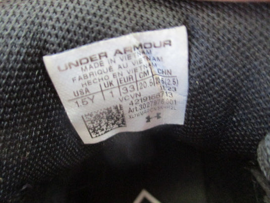 Used Under Armour Blur Smoke Football Cleats - Size Youth 1.5