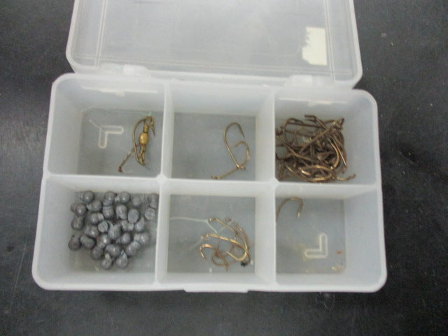 Load image into Gallery viewer, Used Tackle Box W/ Assorted Hooks
