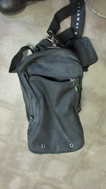 Load image into Gallery viewer, Used Callaway Golf Small Duffle Bag - missing strap hoop &amp; discoloration on back
