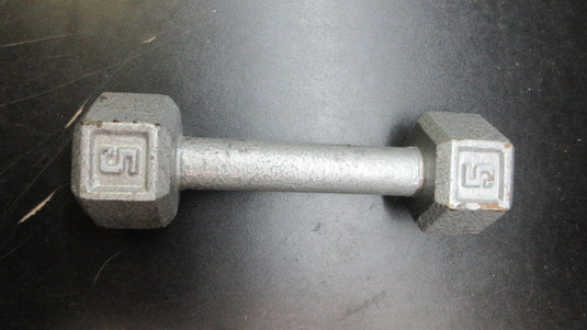 Used Cast Iron Hex 5lb Dumbbell