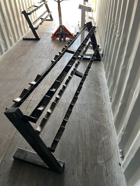 Load image into Gallery viewer, Used Black Commercial 2 Tier 8 Foot DUMBELL RACK (Dumbells not included)
