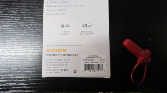 New Nathan Reflective Ankleband 1 Pair