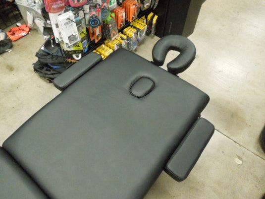 Used Saloniture Portable Massage Table with Headrest and Armrest Attachments