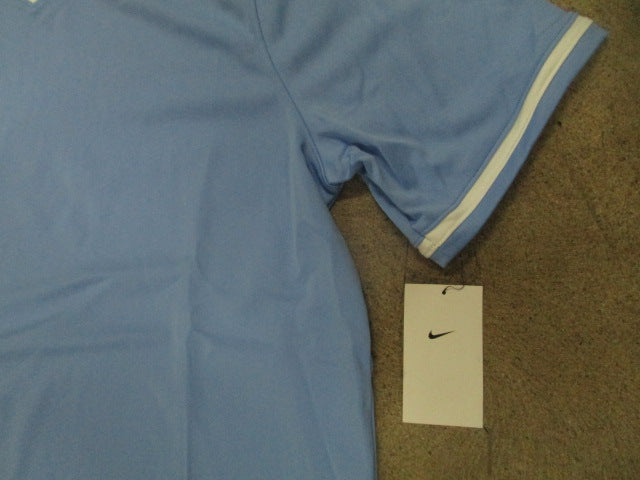 Load image into Gallery viewer, Nike Vapor Select V-Neck Baseball Jersey Light Blue Men's Size Large

