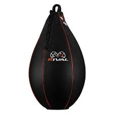 New Title Rival Boxing Leather Speed Bag - 5.5oz (Inflated) W/ Pump