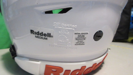 New 2026 Riddell SpeedFlex Football Helmet - White Size Youth Medium