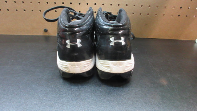 Load image into Gallery viewer, Used Under Armour Football Cleats - Size Youth 5 - Black/White
