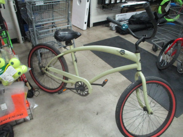 Load image into Gallery viewer, Used Skull X Bones 24&quot; Beach Cruiser
