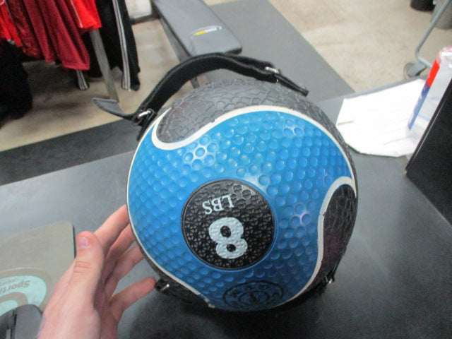 Load image into Gallery viewer, Used Golds Gym Velcro Handle 8 LB Medicine Ball

