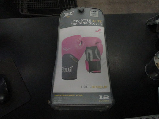 Used Everlast EverShield 12 Oz Pink Boxing Gloves