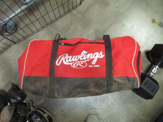 Load image into Gallery viewer, Used Rawlings Red Equipment Bag With Bat Holder Slots
