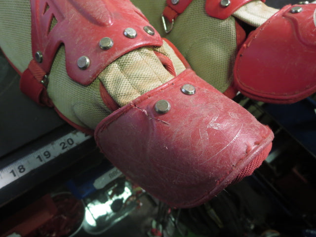 Load image into Gallery viewer, Used Rawlings Rev A Jr Catcher Shin Guards 16"
