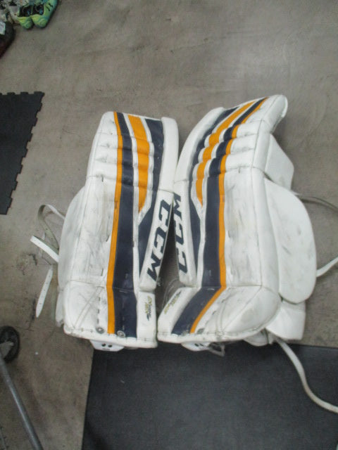 Load image into Gallery viewer, Used CCM Extreme Flex II Hockey Goalie Leg Pads Size 35&quot; + 2&quot; - Has Wear
