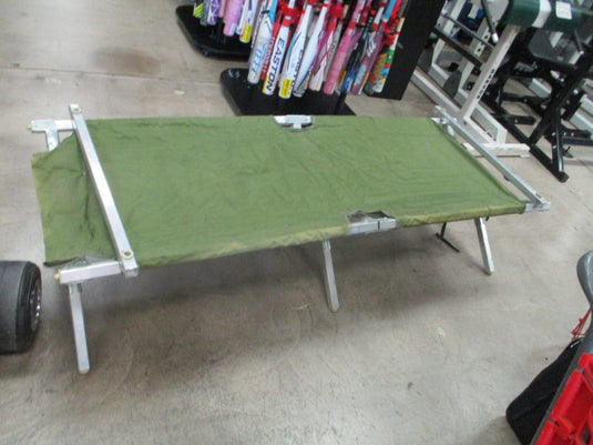 Used Military style aluminum Cot
