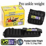 New GoFit Padded Pro Ankle Weights - 10 lb Pair