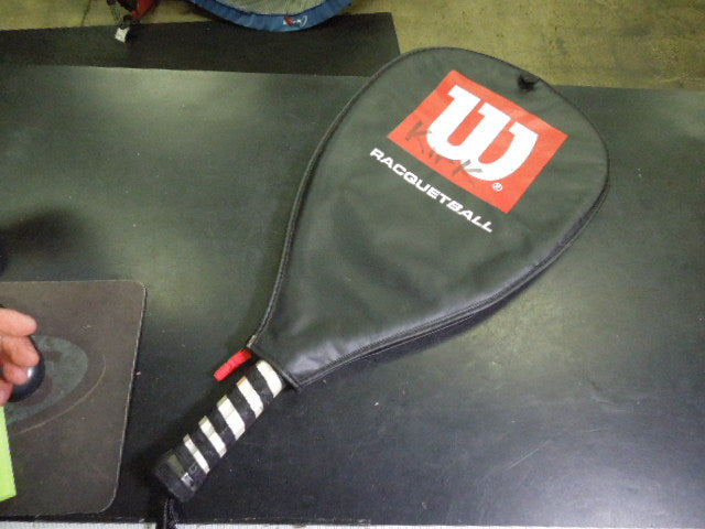 Load image into Gallery viewer, Used Wilson nCharge Racquetball Racquet with Clear Carry Sleeve
