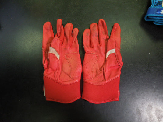 Used Jax Pro Cuf Batting Gloves in Red Size Medium