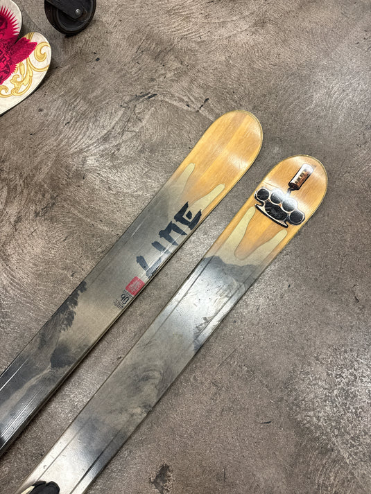 Used Line Prophet 90 Downhill Snow Skis With Market Bindings Size 179cm