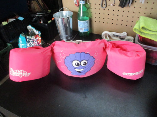 Used Puddle Jumper Flotation Vest w/ Arm Bands 30-50lbs Pink