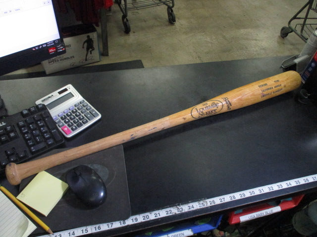 Load image into Gallery viewer, Used Louisville Slugger Powerized R161 Cal. Angels Stamped Wood Bat 34 in 30 oz
