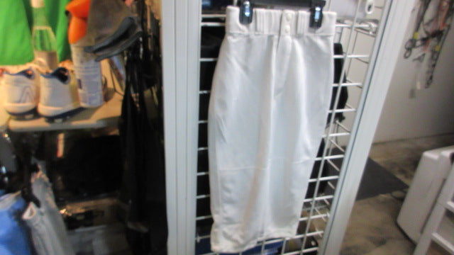Load image into Gallery viewer, Used Majestic White Baseball Pants Size Youth Small
