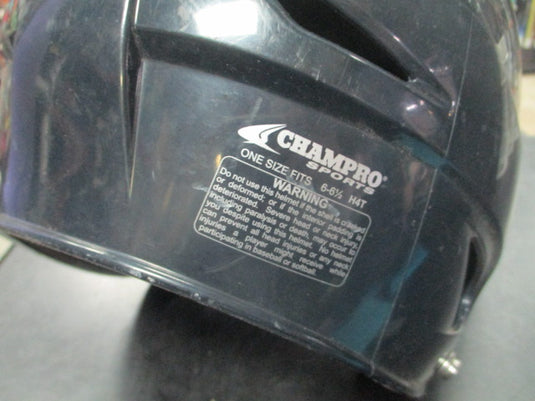 Used Champro Black Batting Helmet Size 6 - 6 1/2