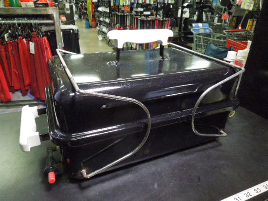 Used Weber Go Anywhere Propane Grill with Closed Lid Locking Mechanism