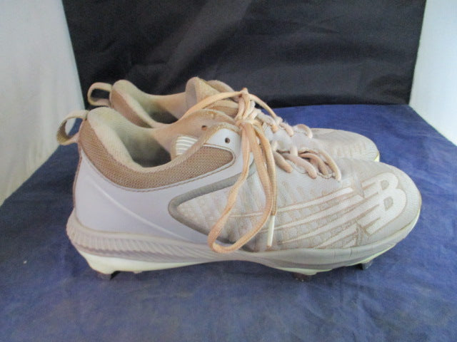 Load image into Gallery viewer, Used New Balance 4040 6 Metal Cleats Size 7 - some wear on heel
