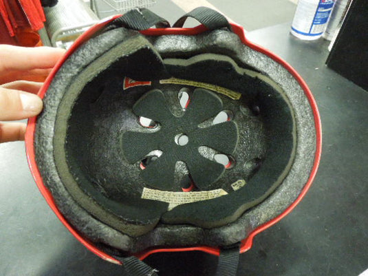 Used Kali Protectives Skateboard Helmet in Red Size Small Heavy Use Age