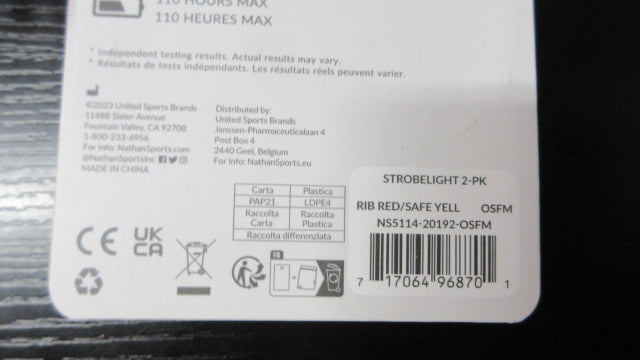 Load image into Gallery viewer, New Nathan Strobelight 2 Pack 8 Lumens
