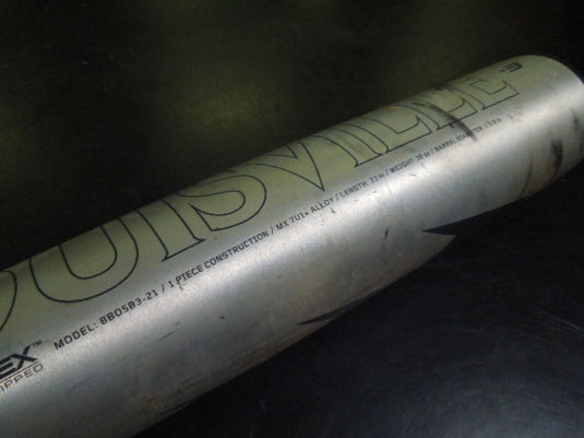 Used Louisville Slugger Omaha Bbcor Baseball Bat 33 in 30 oz -3 2-5/8