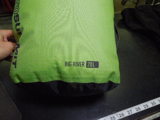 Used Sea to Summit Big River 20L Green Dry Bag
