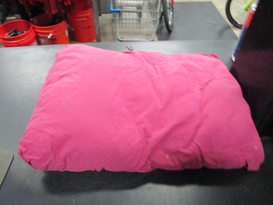 Used Pink Camping Pillow