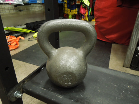 Used Cap 30 lb Cast Iron Kettlebell