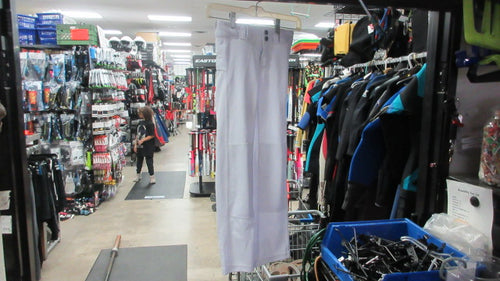 Used Demarini White Open Bottom Baseball Pants Youth Small