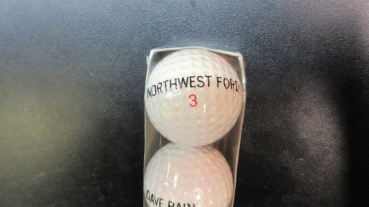 Vintage Northwest Ford , Dave Bain Golf Balls Set Of 3